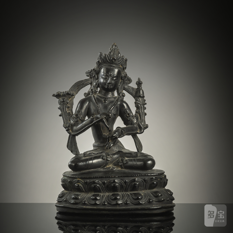 A BRONZE FIGURE OF VAJRASATTVA